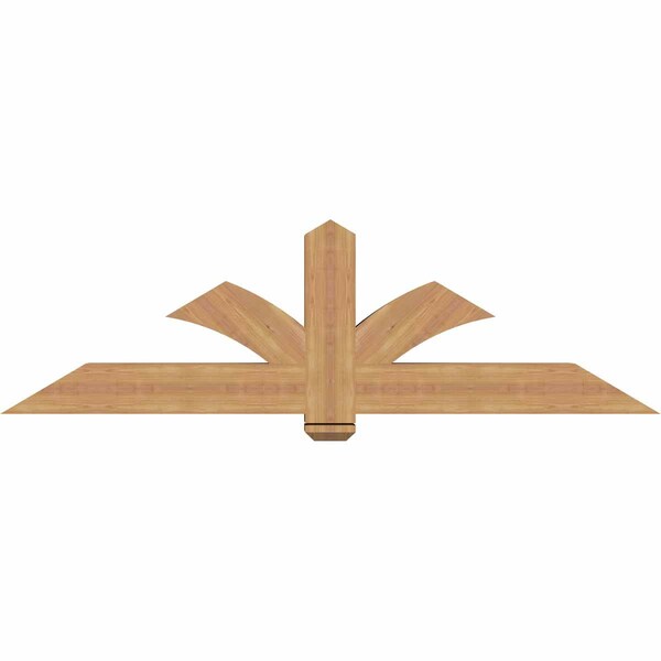 Ekena Millwork Redmond Smooth Timber Gable Bracket, Western Red Cedar, 72"W x 21"H x 5 1/2"D x 5 1/2"F, 7/12 Pitch GBW072X21X0606RED00SWR - main